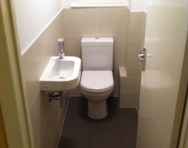 Narrow toilet